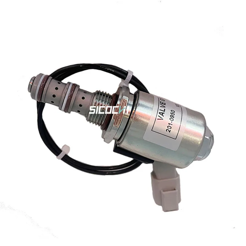 

For Cat 930g 990h 990k Wheel Loader Accessories Hydraulic Pump Solenoid Valve 24v 201-0950