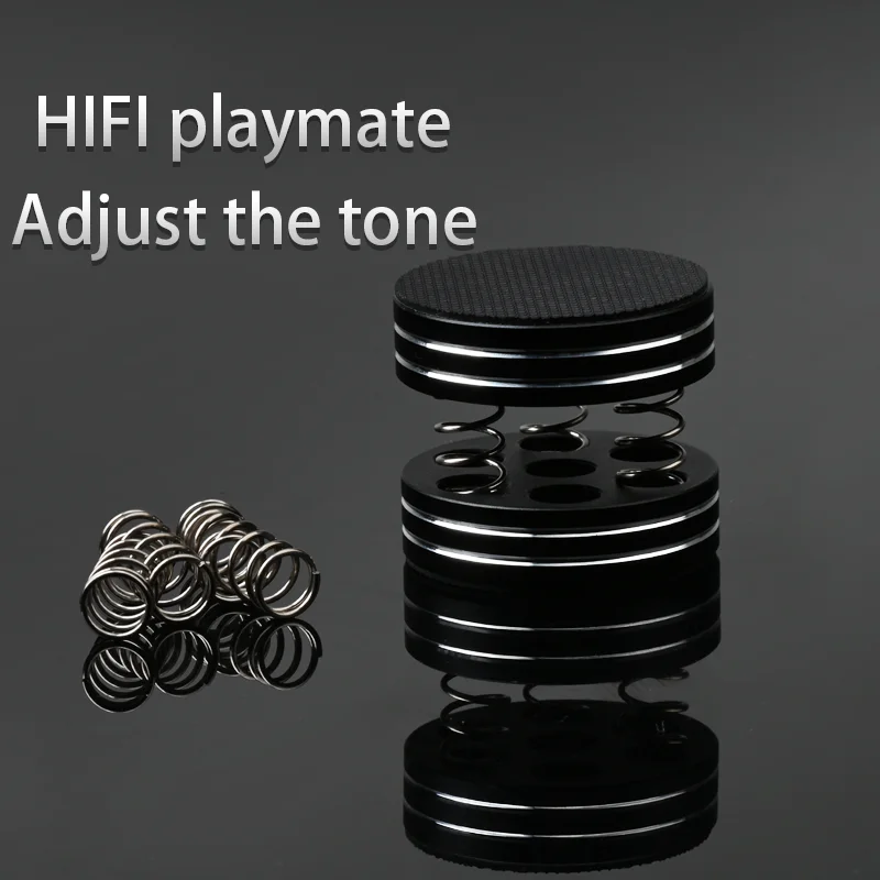 ATAUDIO HiFi Stand Feet Pad Audiophile Round Spring Damping Pad HiFi Feet Audio Amplifier Shock Absorber Feet Pad Stand Speaker