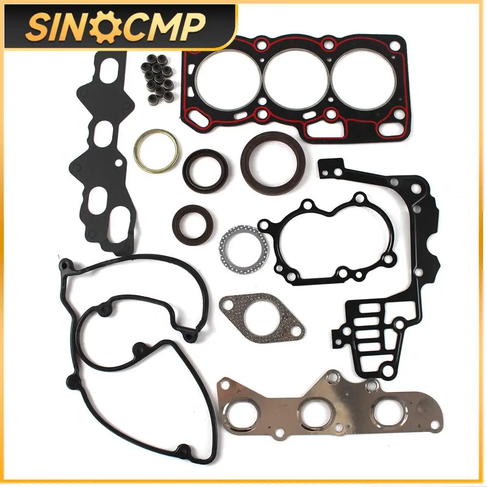 1 Set SQR372 Engine Full Cylinder Head Overhaul Gasket Kit for Joyner Chery 800cc Excavator Replacement Parts