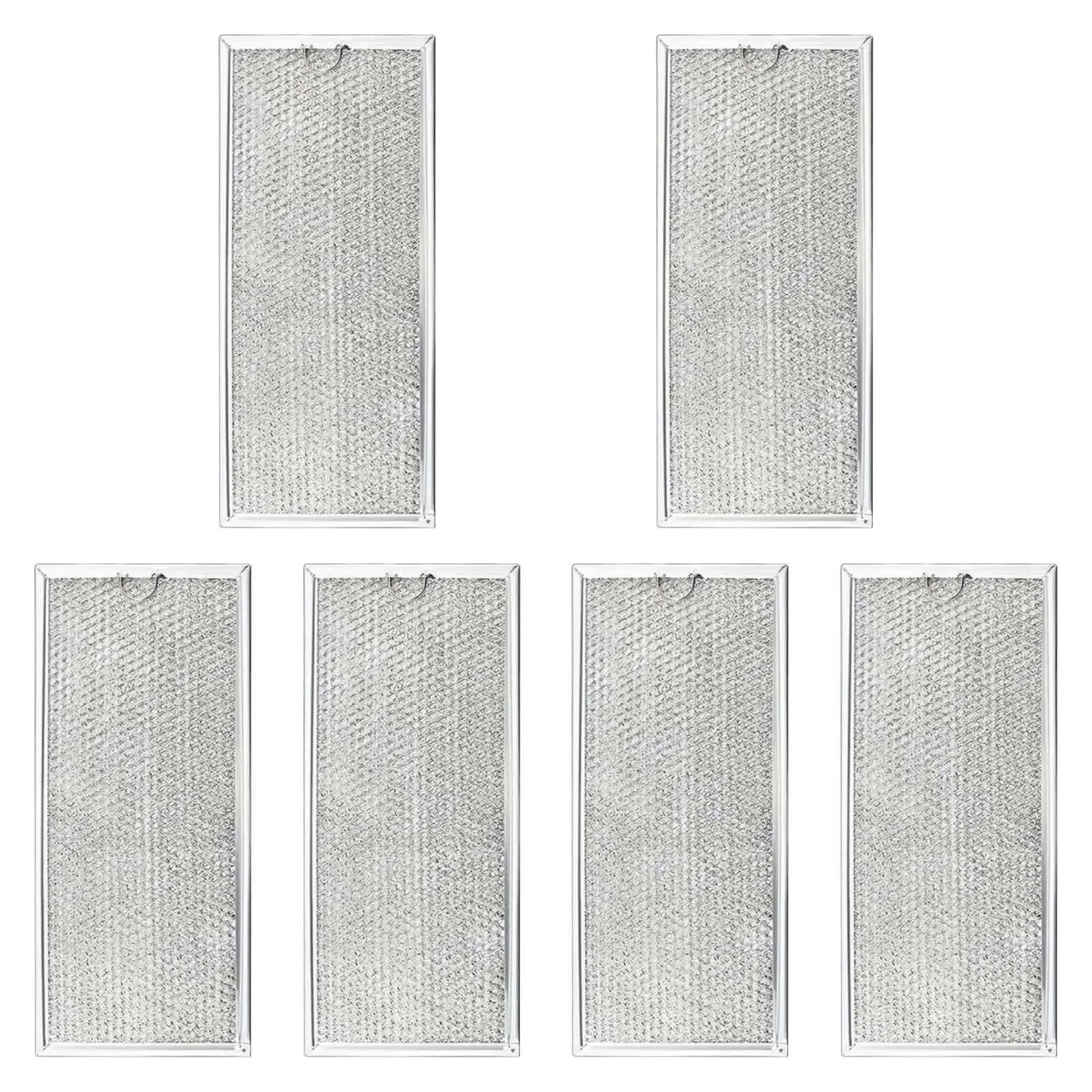 6 Pieces Microwave Filter Replacement Replace Grease Filter for W10208631A
