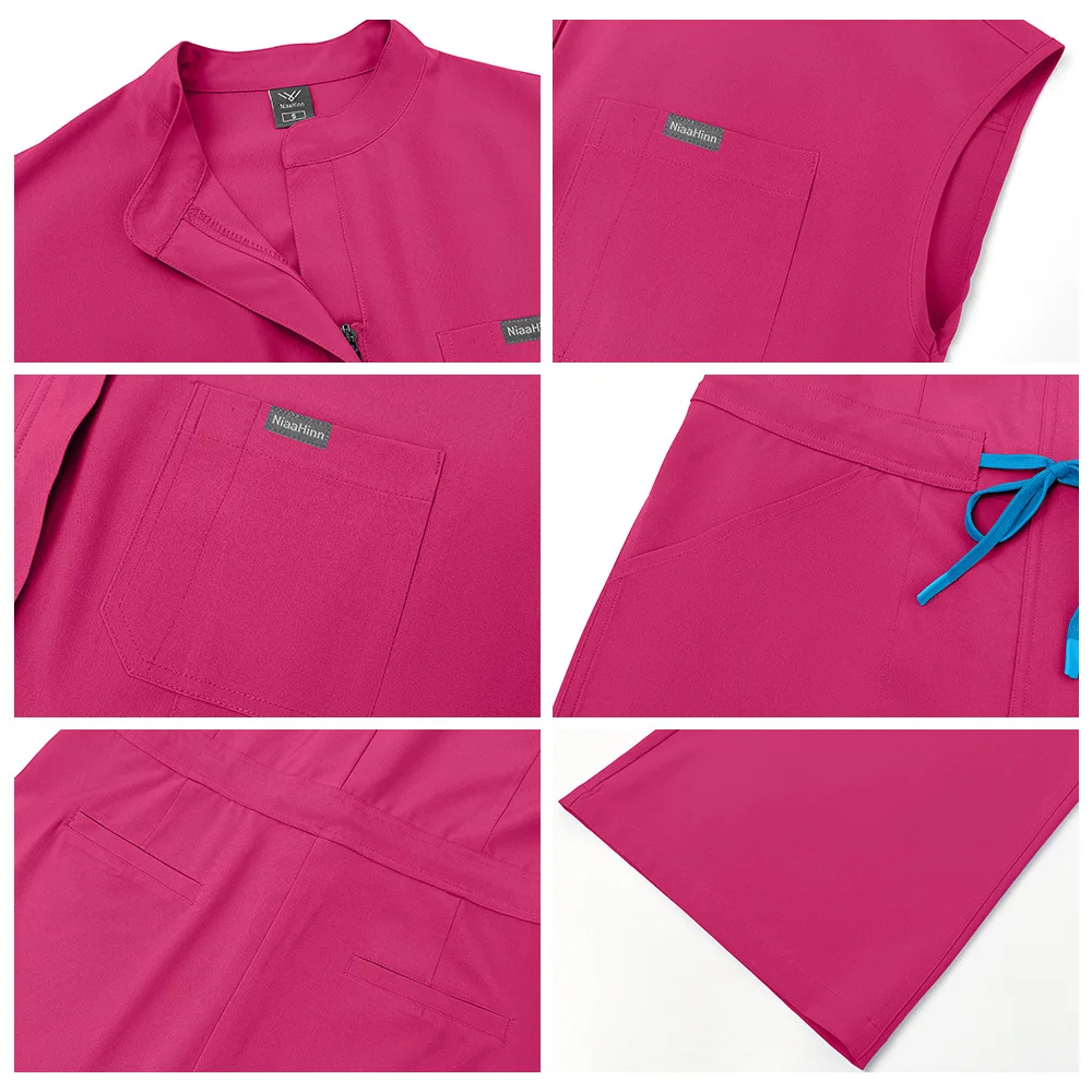 Dentist Clinical Overalls Surgical Uniforms Woman Hospital Nursing Jumpsuit Medical Nurse Clothes Beauty Salon Spa Workwear New