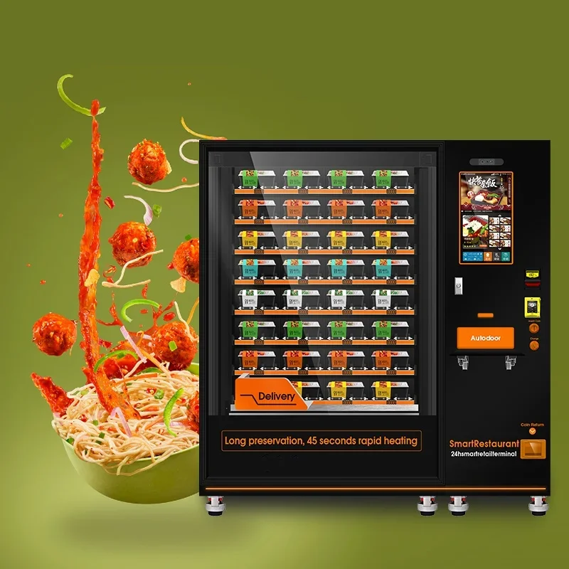 Hot And Cold Vending Machine Self-service Indoor Automatic Smart Fast Food Vending Machine For Sale Factory Price