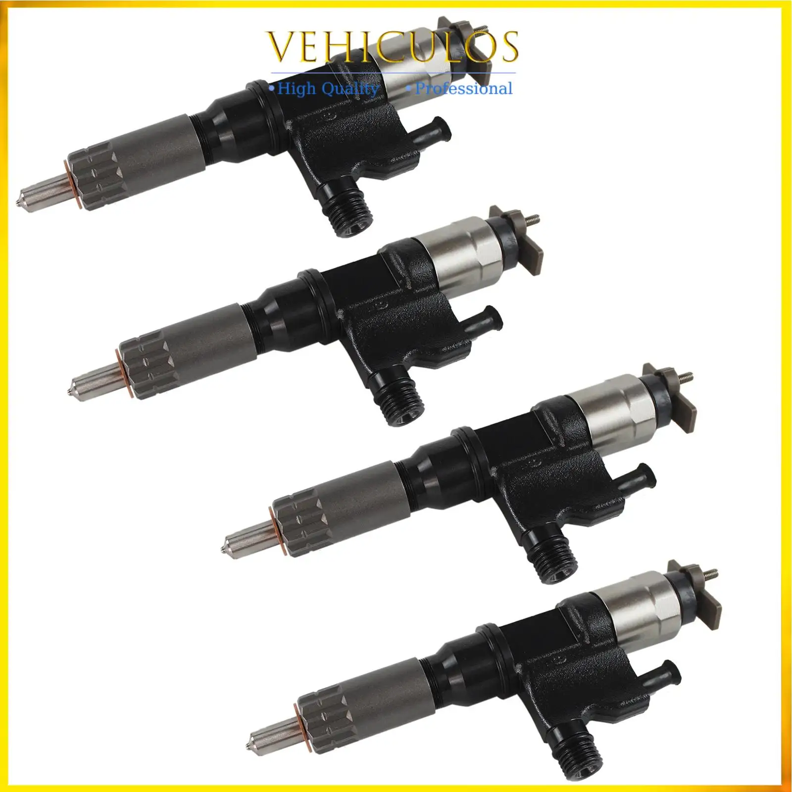 

095000-5471 8-98151837-0 4PCS 4HK1, 5.2L Fuel Injectors for 2001-07 Isuzu NPR NPR-HD Diesel Engine Parts 086547479165