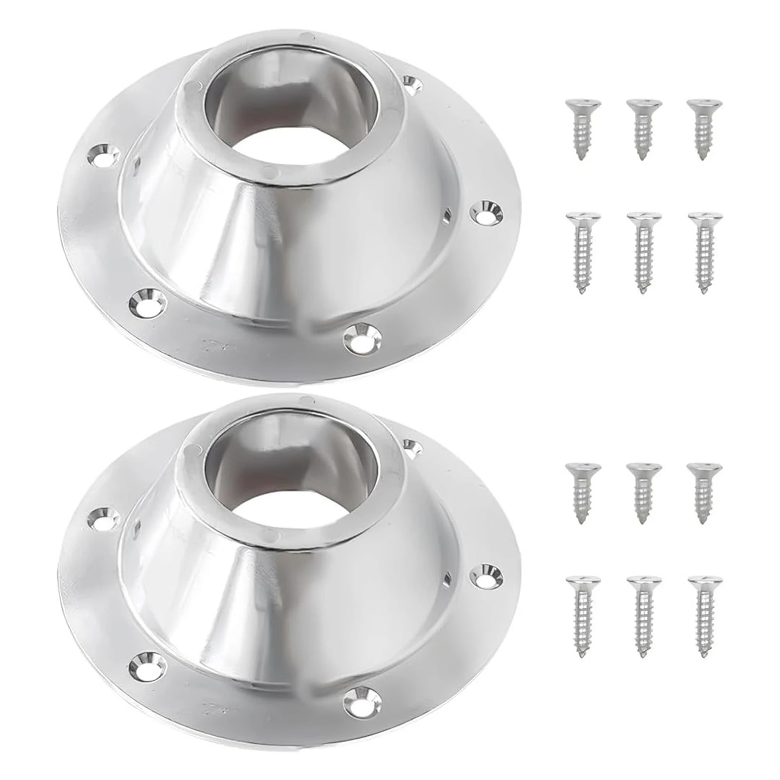 

2PCS RV Table Base With Screws Rustproof Pedestal Table Base Boat Table Base Mount High Strength Floor Mounting Base Table Mount