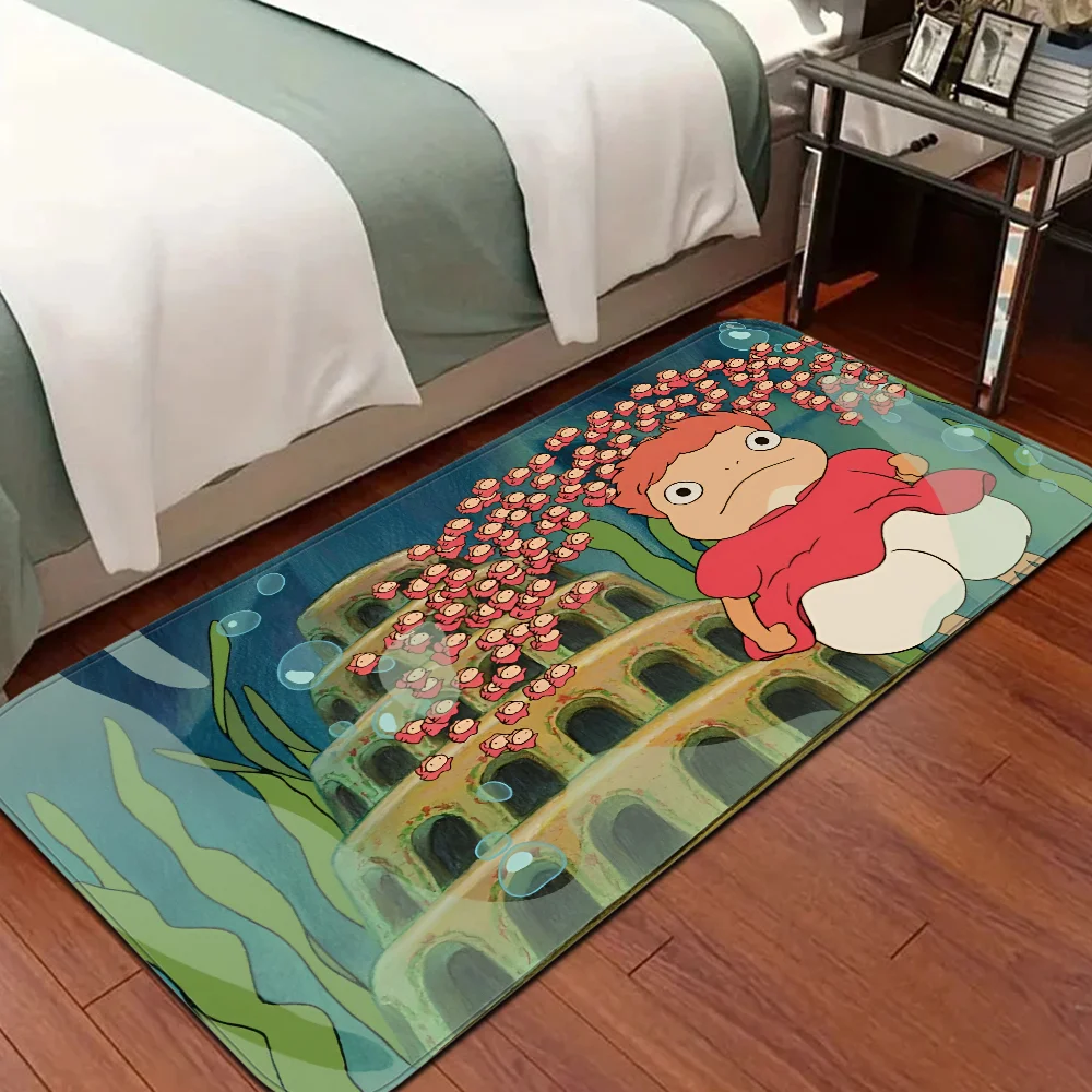 P-Ponyo on the C-Cliff Door Mat Nordic Style Bedroom Living Room Doormat Home Balcony Anti-Slip Alfombra