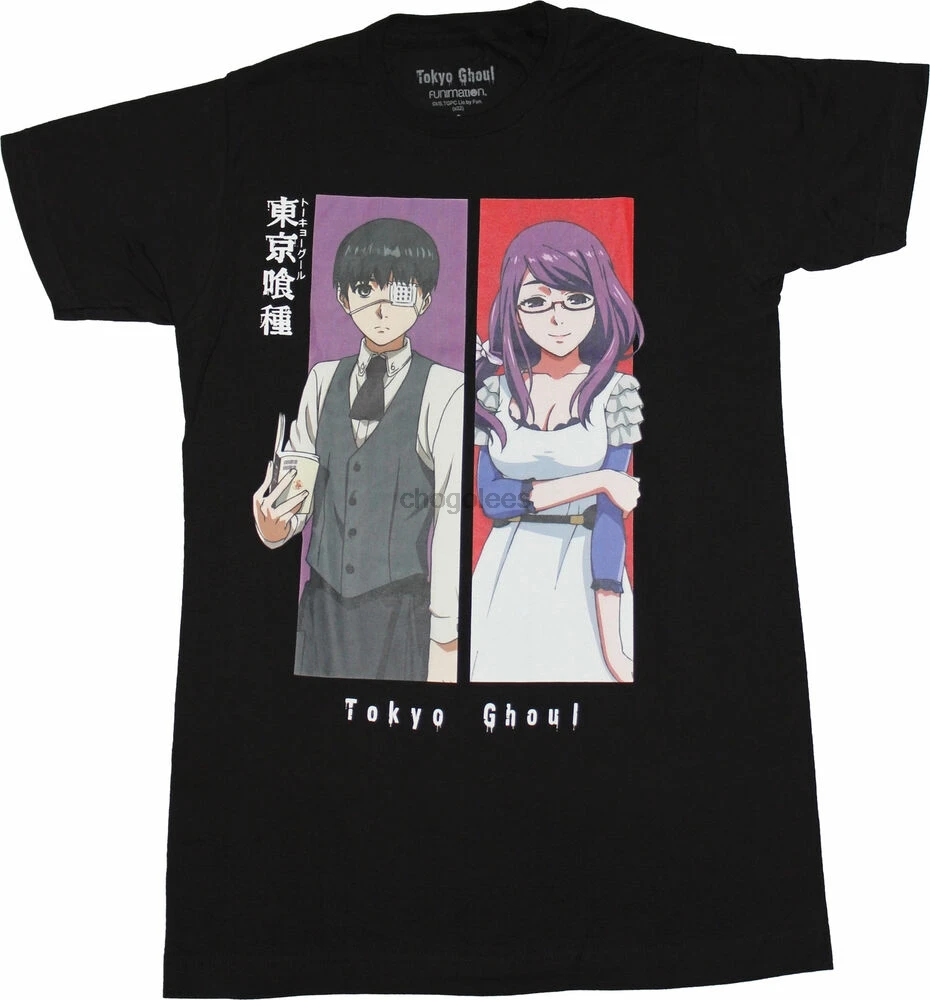 Tokyo Ghoul New Adult T-Shirt - Ken Kaneki  Rize Color Boxes