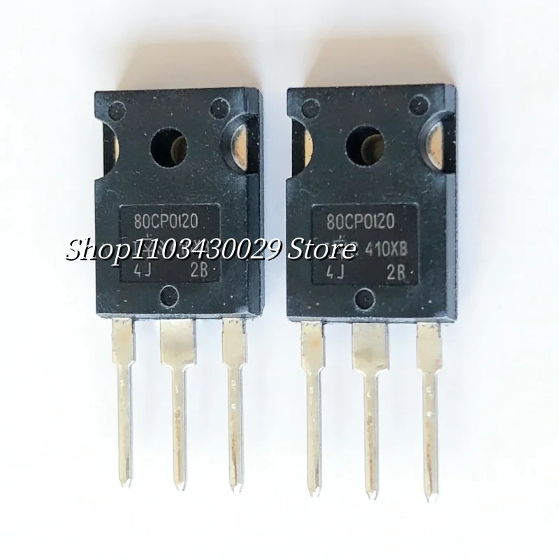 10Pcs original VS-80CPQ020PBF 80CPQ020 TO-247AC 80A 20V common cathode double Schottky rectifier diode