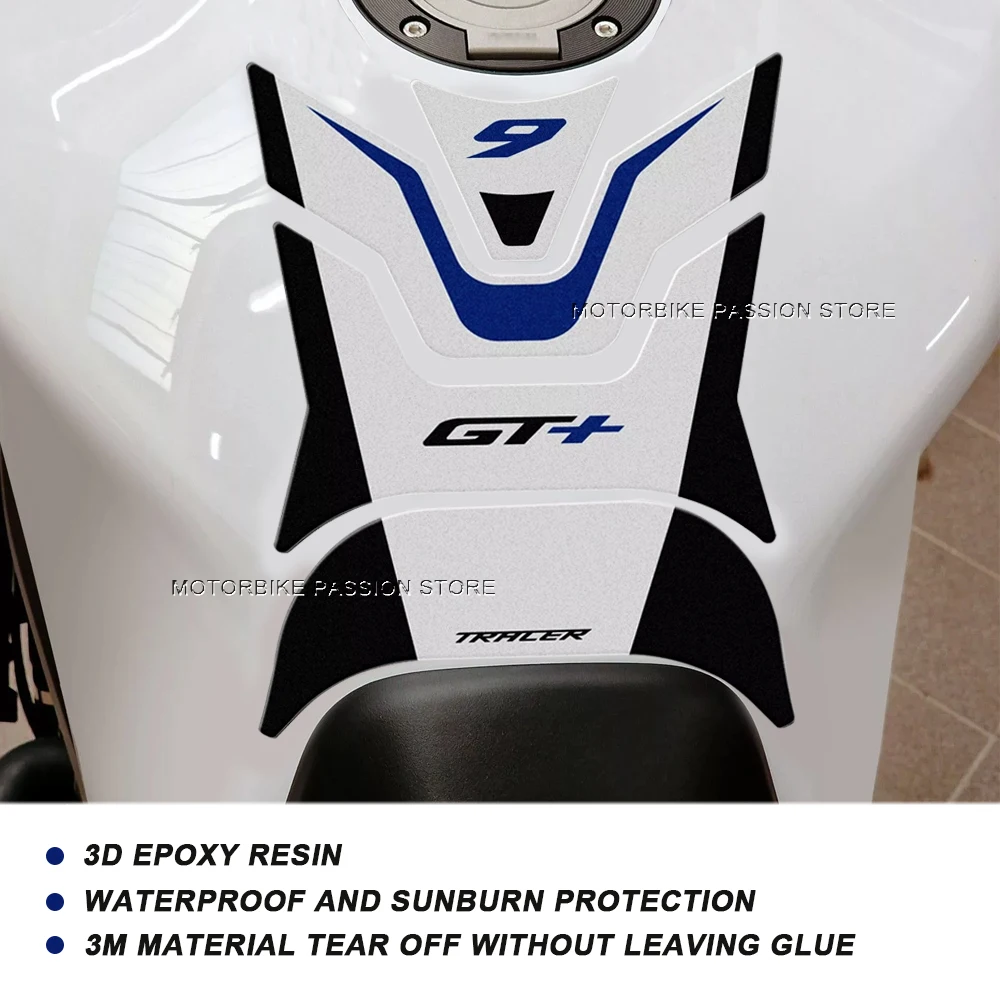 Tracer 9 2023 Accessories Motorcycle Handguards Stickers kits 3D Gel Epoxy Resin Stickers for Yamaha Tracer 9 Tracer 9GT 2023