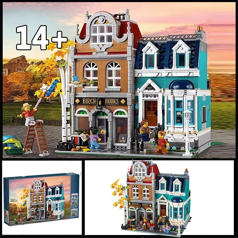 

2026 NEW MOC 10270 2504pcs Arrival Bookshop Alternative Building Block Toys Decor Christmas birthday kids Gift
