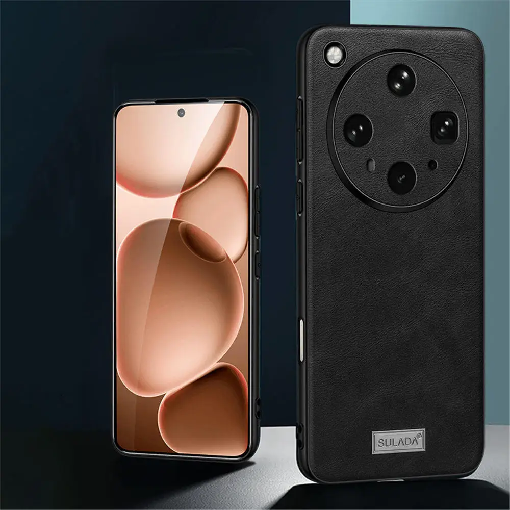

Чехол из искусственной кожи на ощупь для OPPO Find X8 Ultra X8S, матовая броня, задняя крышка