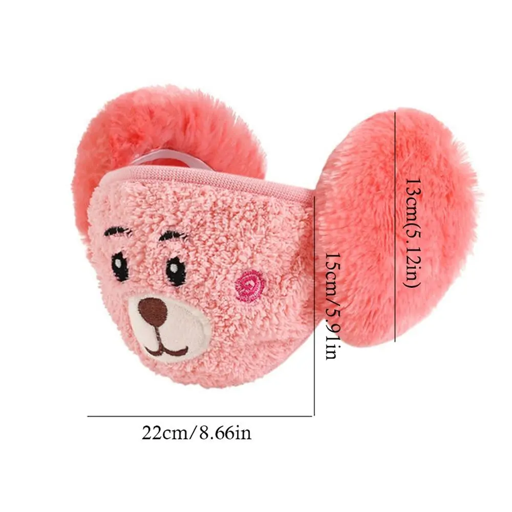 Moda Inverno Caldo 2 in 1 Maschera Paraorecchie Addensare Peluche Antivento Bocca Copertura Antipolvere Traspirante Scaldino per le orecchie Donna