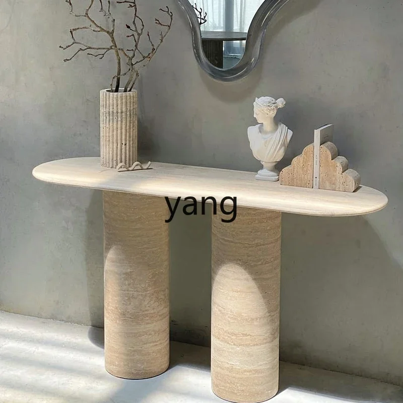 LTT Nordic marble entrance table Modern simple light luxury corridor aisle entrance entrance platform