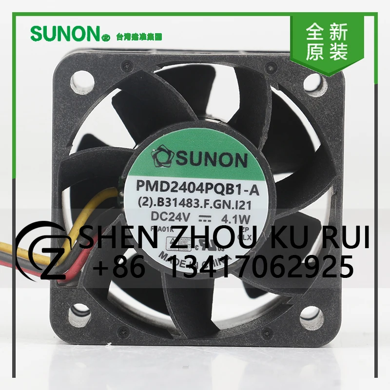 

Оригинальный Sunon 5 В 12 В 48 В постоянного тока 24 В 4,1 Вт AC EC 4028 40X40X28MM 4 см подшипник преобразователя частоты трехпроводной вентилятор охлаждения PMD2404PQB1-A