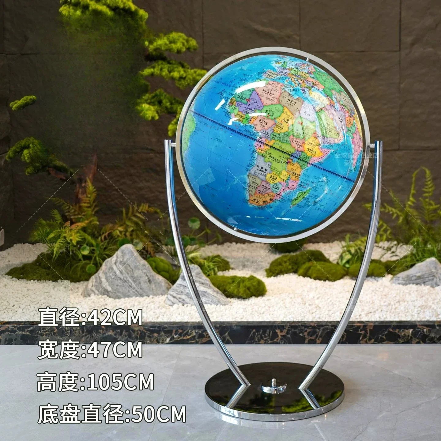 King size globe 80/100CM high-definition crystal design decoration
