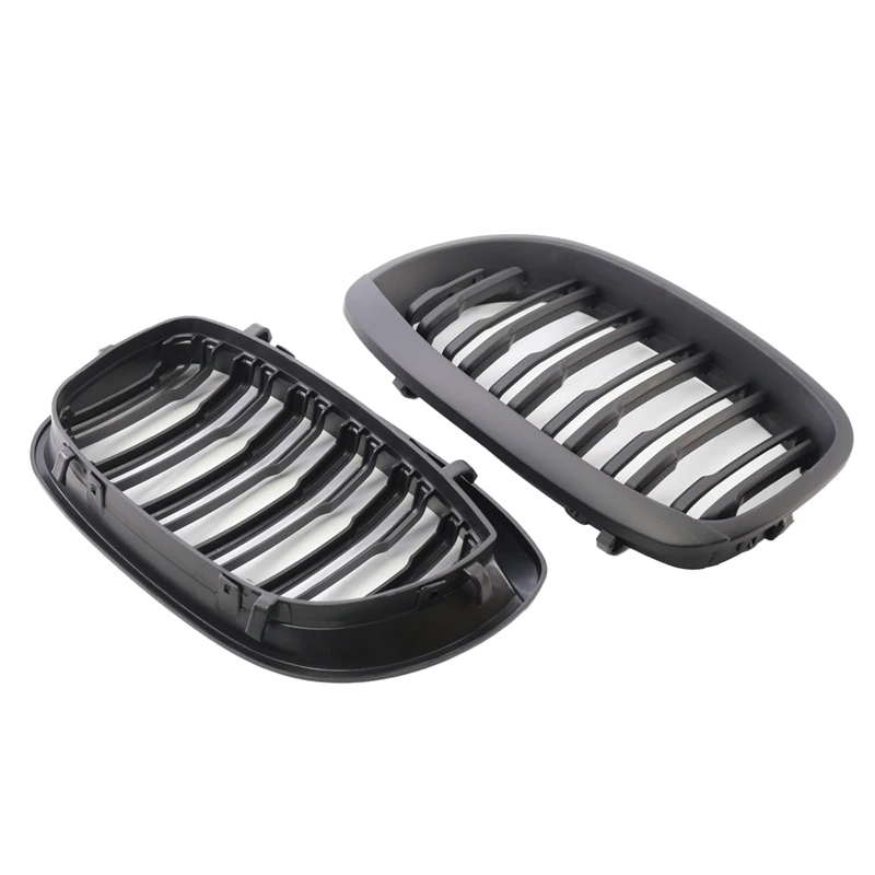 1Pair Of Car Center Grilles Front Kidney Grill 51137064317 For BMW 3 Series E46 2-Door Cabrio 03-06 BMW Modification