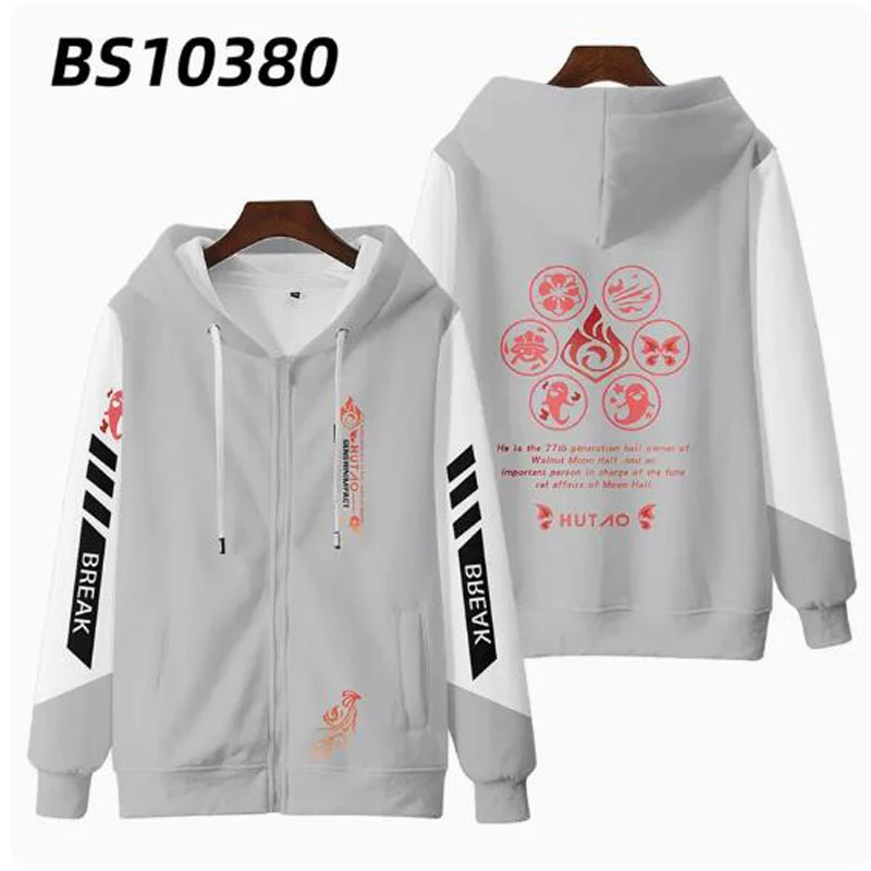 Hot Game Genshin Tác Động Collei Áo Hoodie Nam Nữ Bông Tai Kẹp Áo Dạo Phố Hip Hop Chui Đầu Có Mũ Áo Khoác Áo Khoác Ngoài