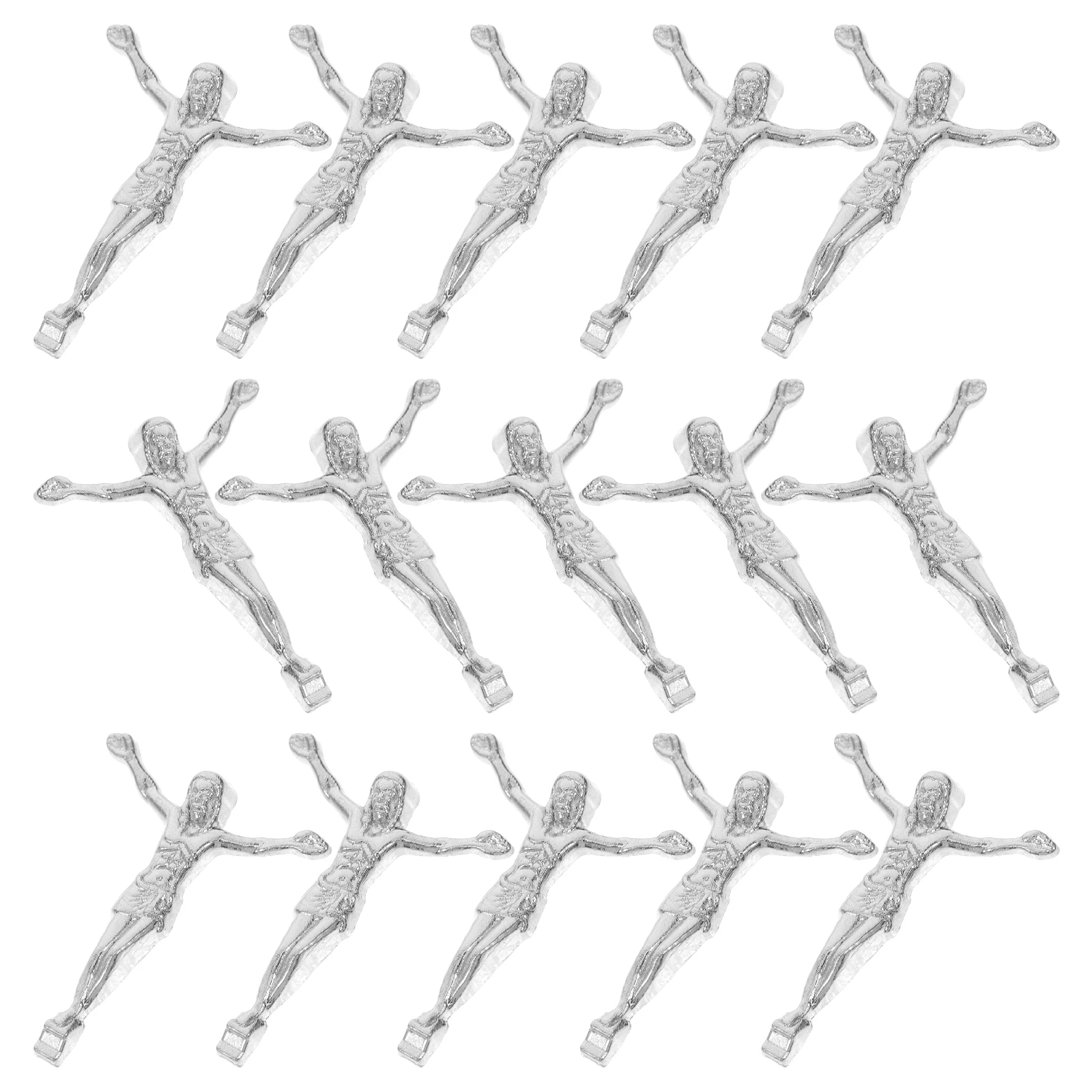 

20pcs Cross Pendant Charm Zinc Alloy Religious Jewelry For Christmas Christian Catholic Wall Hanging Spiritual Gift Decor