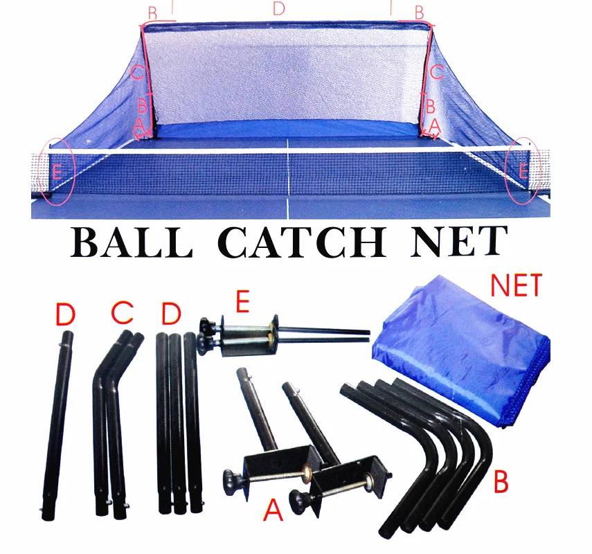 

Custom Portable Pingpong Ball Collector Catch Net Table Tennis Ball Recycling Net