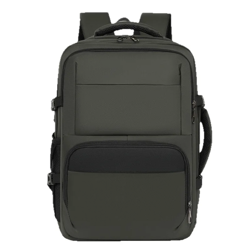 

New Solid Color Minimalist Backpack Large Capacity and Multiple Pockets Laptop Computer Bag Casual Commuting Versatile Backpack