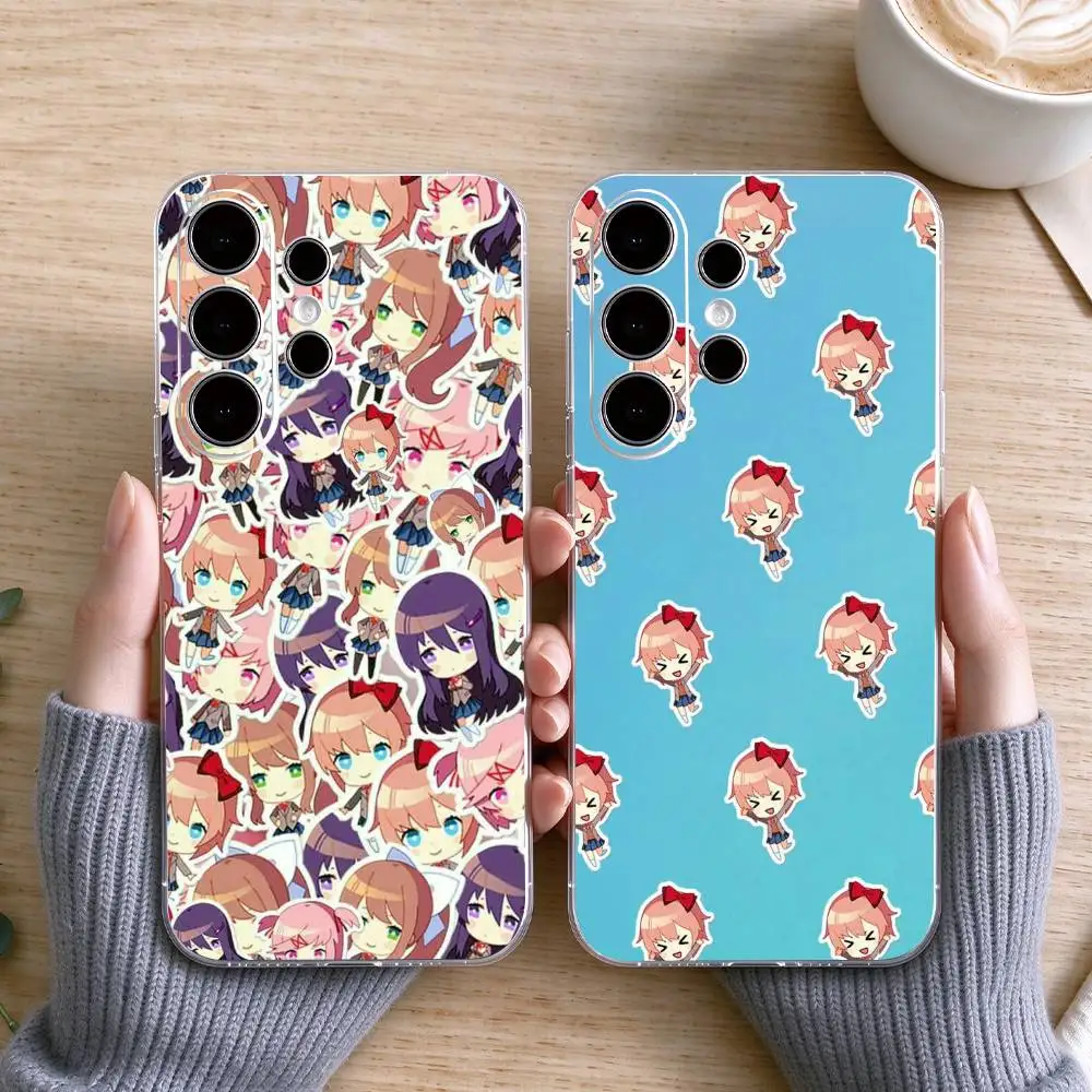 Game Doki Doki Literature Club Phone Case Transparent Silicone Soft For Samsung S25,S24,S21,S22,S23,S30,Ultra,S20,Plus,Fe Gift