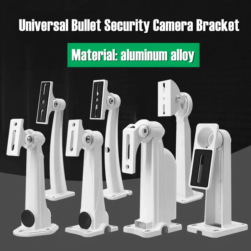 Security Camera Mount Bracket Stand Aluminum Alloy Universal Adjustment Wall/Ceiling/Corner Mount Bracket for CCTV Bullet Camera