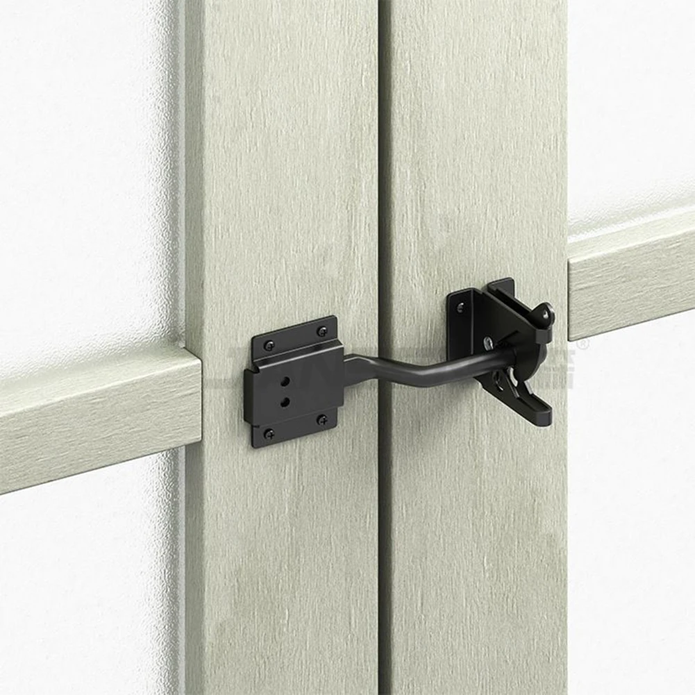 Auto Gate Latch Self Locking Gate Gravity Latch Heavy Duty Door Bolt Lock Hasp Latch Garden Metal Wooden Fence Pasture Farm