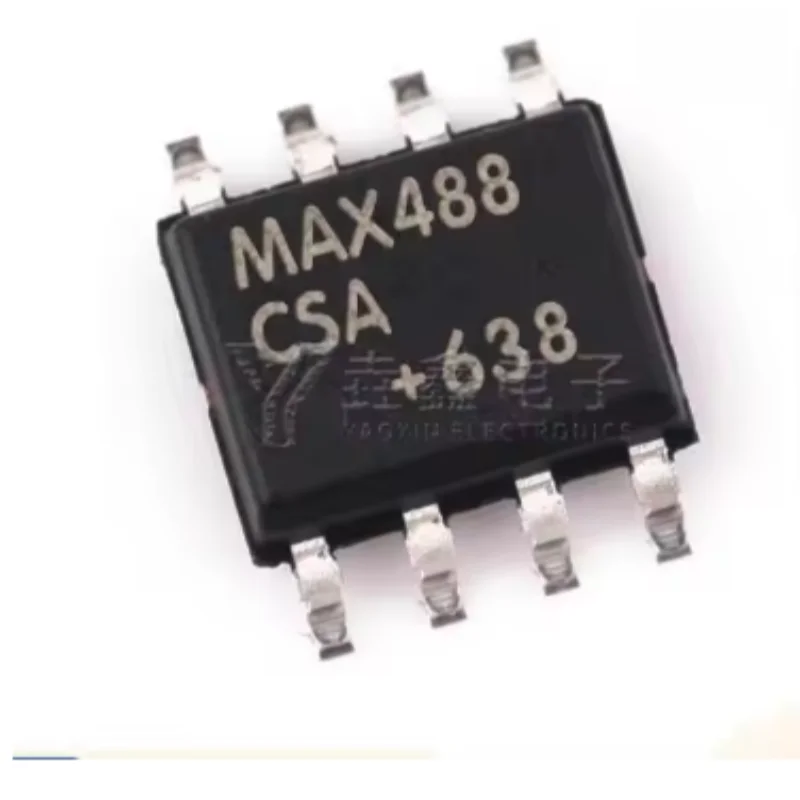 10PCS MAX488ESA  RS485/RS422 Transceiver 5V Full Duplex 250kbps ±15kV ESD 8-SOIC Original New Chip