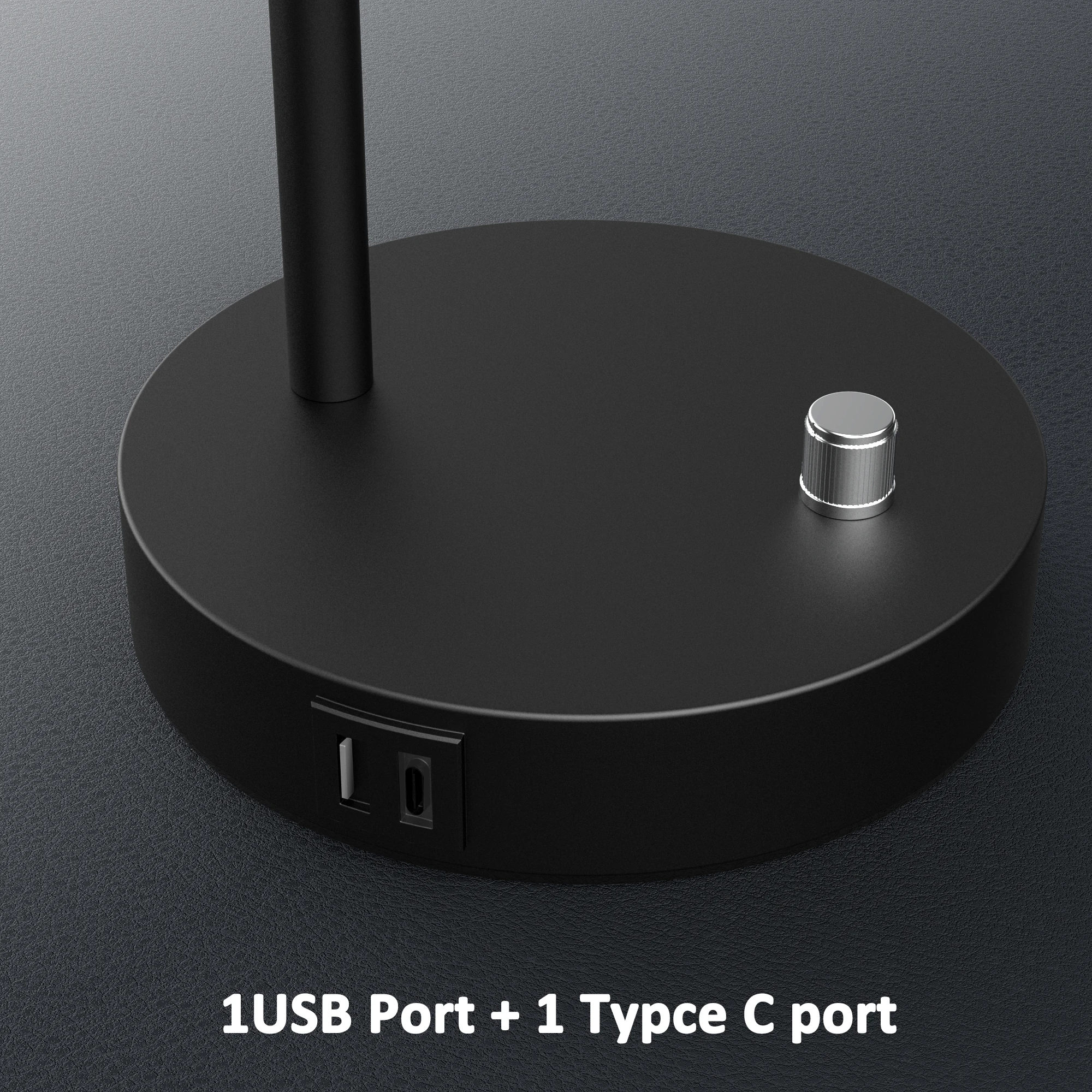 Desk Lamp With USB Ports, and 2 Bulbs Included (Set of 2)