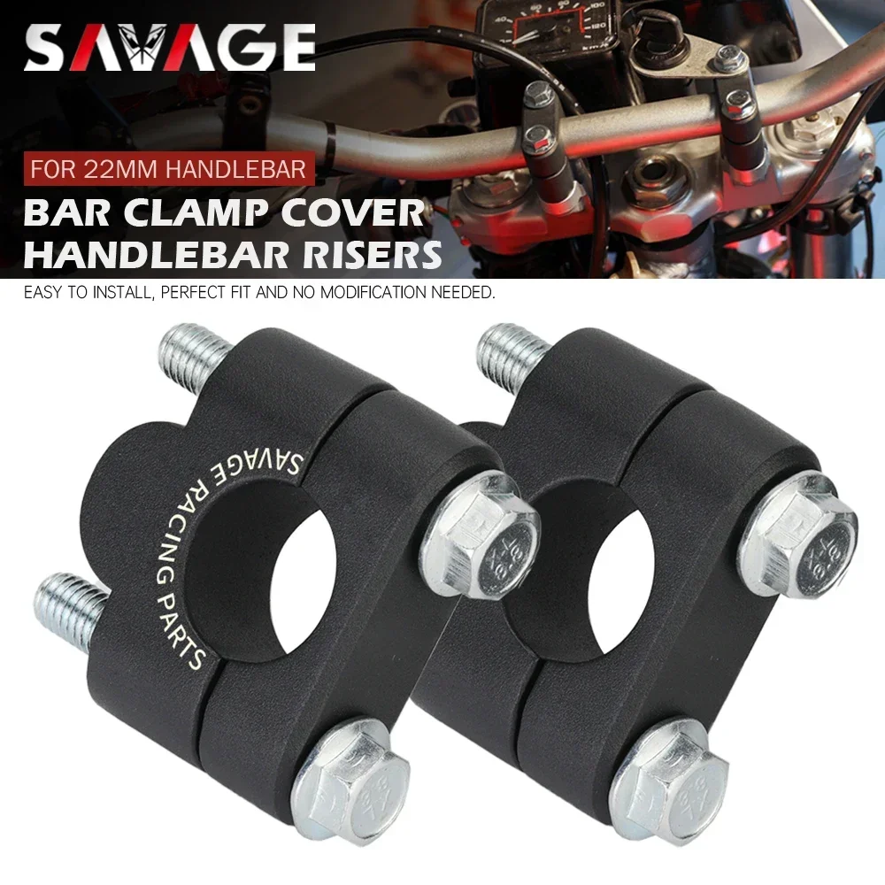 

Motorcycle Handlebar Risers 22mm Bar Clamp Cover Universal Dirt Pit Bike Off-road Motorbike Bar Mount Support Heighten 20mm