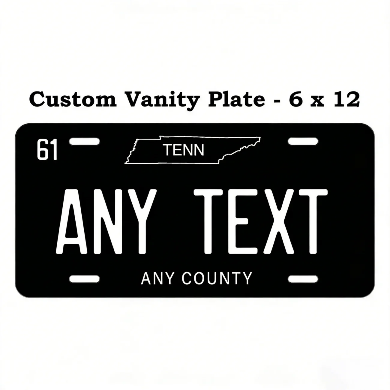 Tennessee Custom Personalized Decorative Tag Home Decor Dustproof Waterproof (Only Decoration)