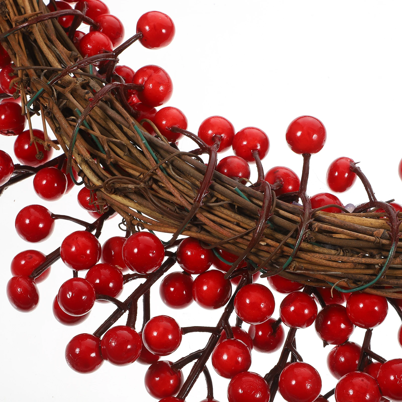 

Artificial Berry Wreath Home Decor for Front Door Hanging Lattice Wood Outdoor Wreaths Pendant Indoors