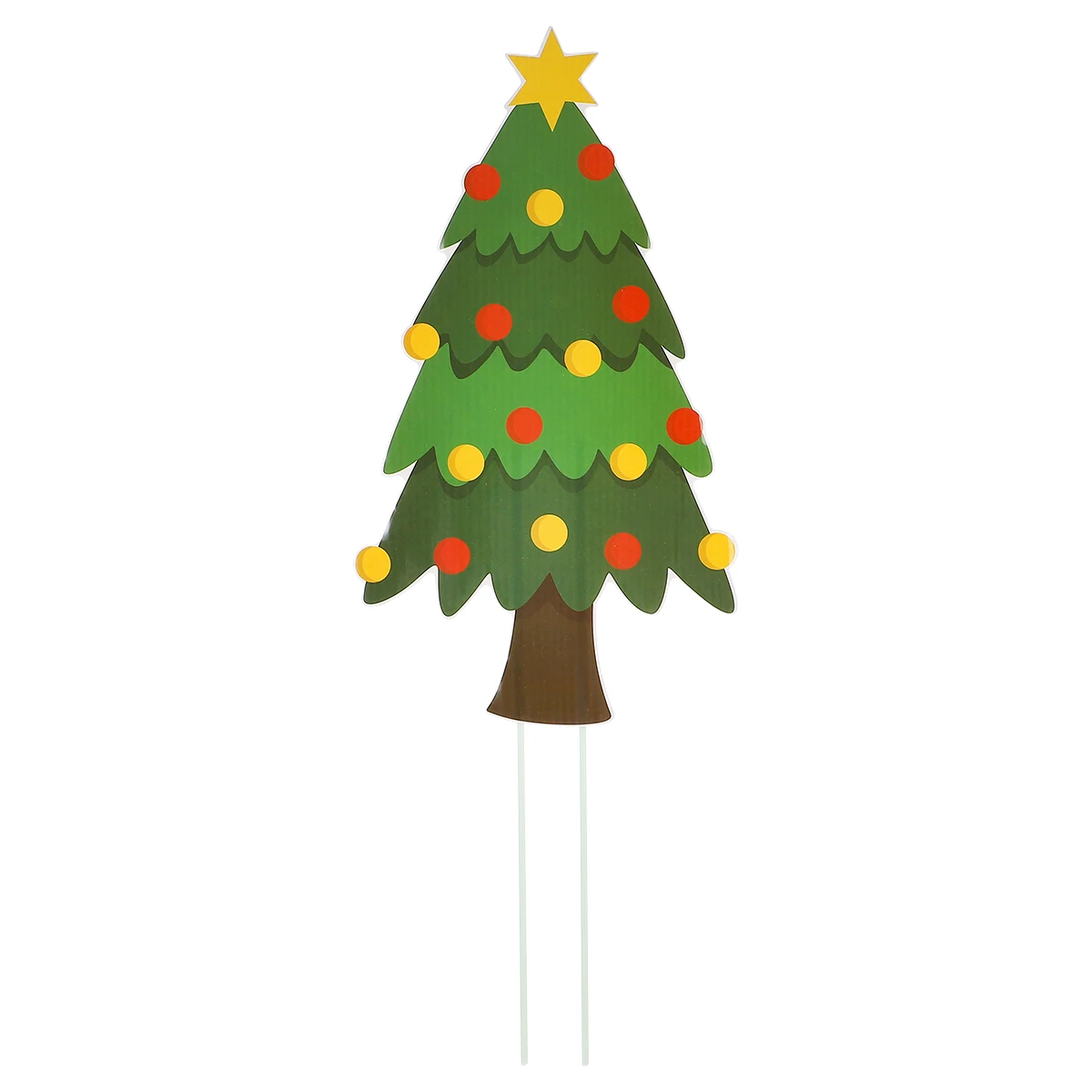 

Christmas Tree Insert Plastic Yard Signs Stakes for Holiday Decorations Christmas Yard Lightweight Durable Practical