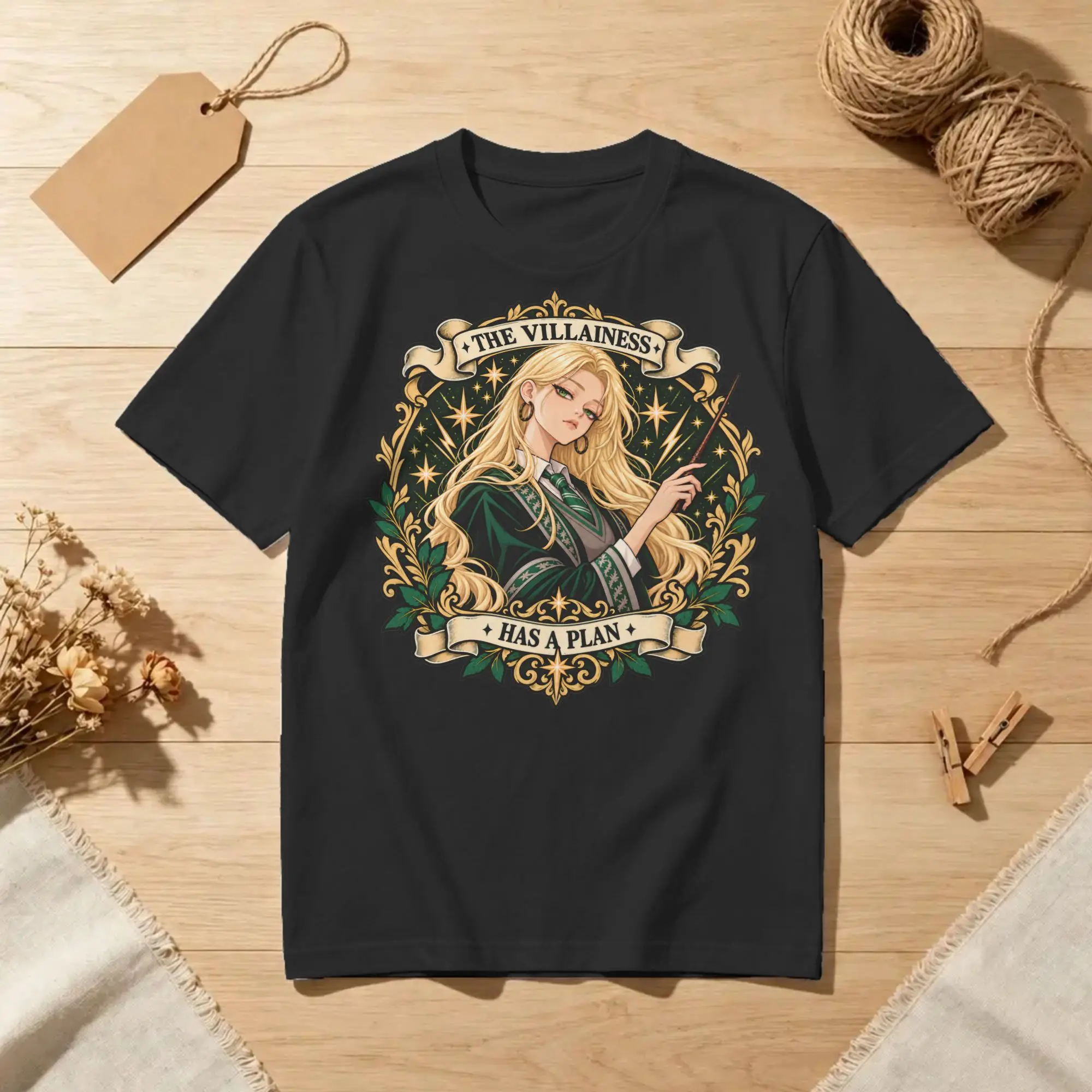 Carina Malfoy – Villanous Malfoy Fan Art Malfoid Meme for Men T Shirt Novelty Tee Shirt Round Neck T-Shirts Pure Cotton Clothing