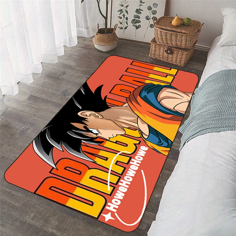 Super Saiyan Mat Hallway Dragon Ball Doormat Living Room Carpet Home Kitchen Rug Bath Mat Floor Decor Entrance Goku Bedroom Rugs