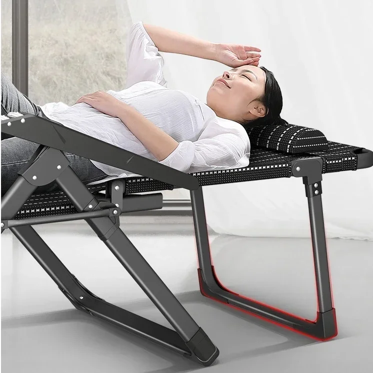 Cama reclinable plegable para siesta, silla portátil de ocio para el hogar, balcón, playa, sofá perezoso, tumbona cómoda, silla plegable versátil