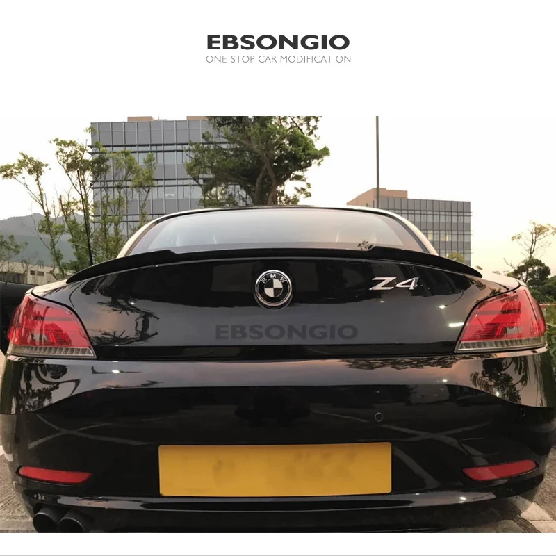 E89 real fibra de carbono spoiler traseiro cauda tronco boot asa capa acessórios do carro para bmw z4 e89 preto fosco spoiler 2009 a 2016