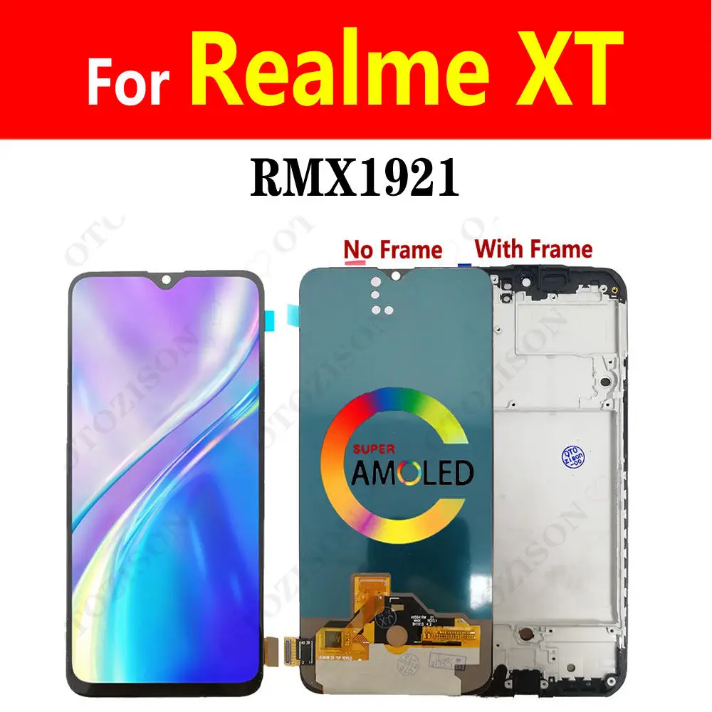 OPPO Realme XT RMX1921 용 프레임이 있는 6.4 \