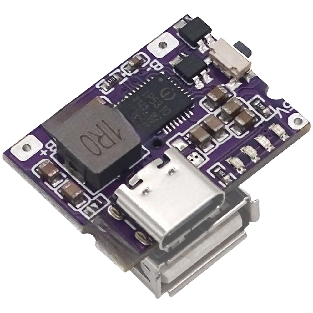 3A Power Bank Module Supporting 3.1A Type C Output and USB For charging with Intelligent Protection and Auto Detection Logic