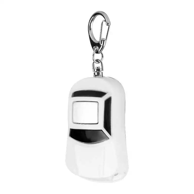 Car Shape LED Anti Lost Key Finder Find Locator Keychain Whistle Beep Sound Control