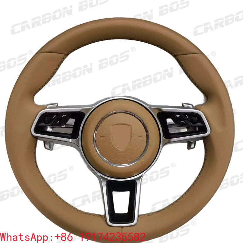 

Suitable for Porsche 911 718 981 991 2016-2023 Models Genuine Leather Old Model Upgraded New Model Steering Wheel
