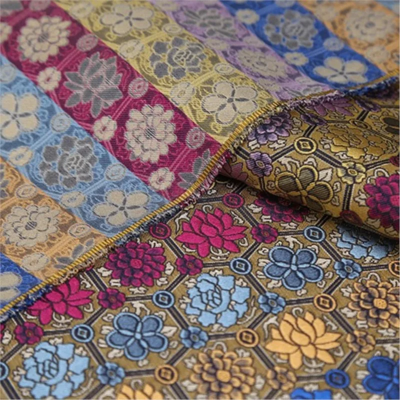 Brocade restoration fabric intangible cultural heritage pattern silk cheongsam magua Hanfu Chinese