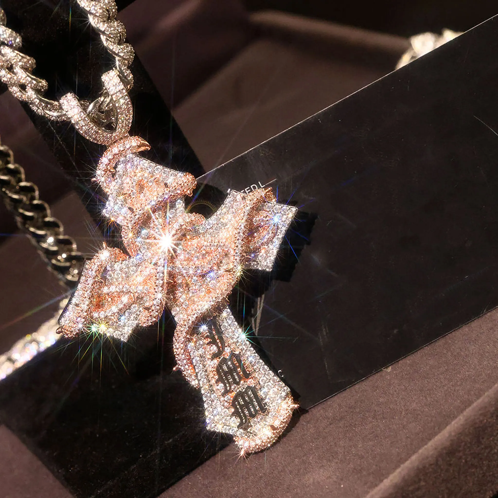 Luxury Hip Hop Jewelry Customized Cross Pendant