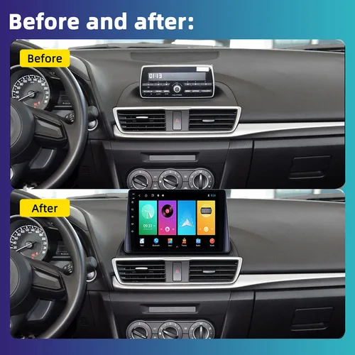 Imagen 2 del producto 12G 128G para Mazda 3 Axela Sedan BM BN 2013 - 2018 2019 Radio de coche Android 16 HU 8 núcleos estéreo DSP CarPlay NO radio 2din