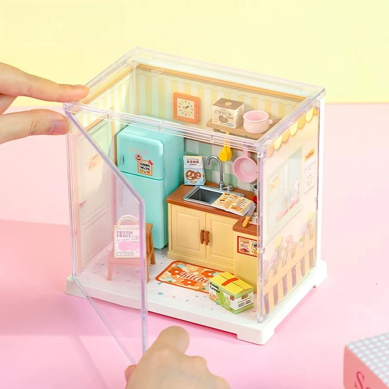 2025 New DIY Miniature House Kit Puzzle Playing House Set Super Creator Assembled Children's Birthday Gift 3D Puzzle Handmade