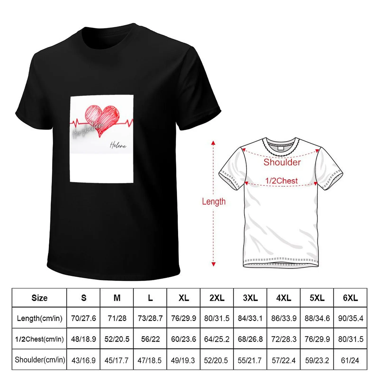 Helene Fischer heart quake T-Shirt t shirts for man cotton soft T-Shirt