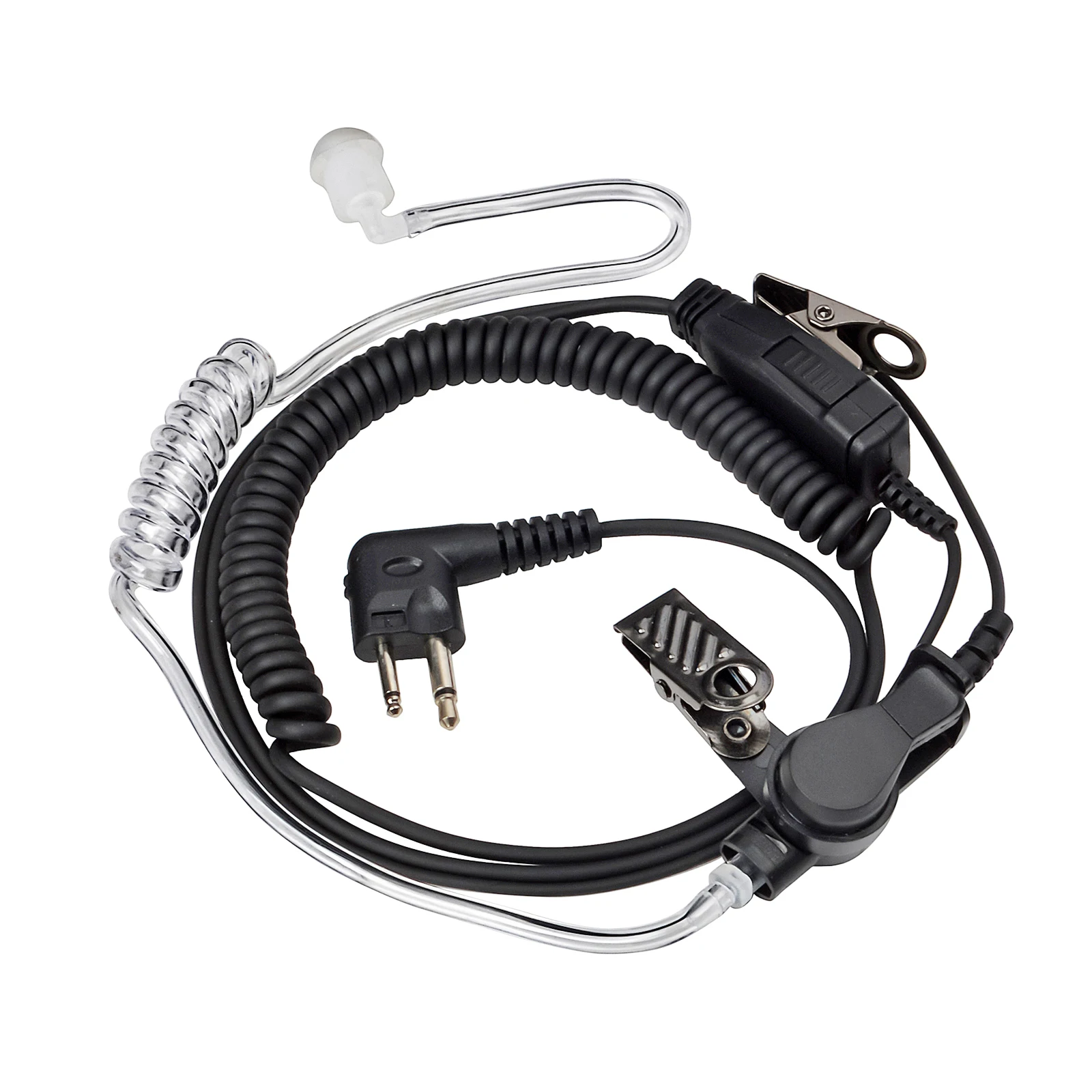 

Earpiece for Motorola CLS1110 CLS1410 CP185 CP200D 2 Way Radio Headset with Mic PTT 2Pin Acoustic Tube Surveillance Headphone
