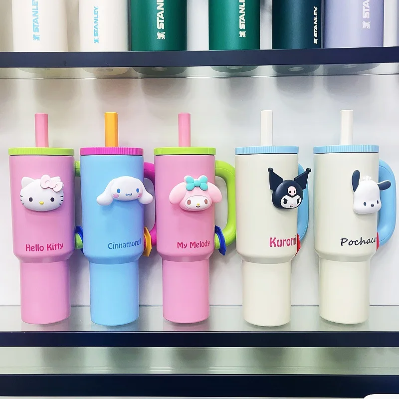 

Cartoon Insulated Tumbler Large Capacity 304Food Grade Stainless Steel Fashion Straw Cup Portable Car Mug For Women Girls Travel