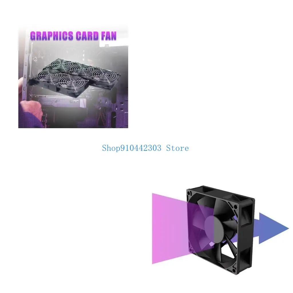 

L4MD эффективная графическая карта охлаждение вентиляционных карт охладители с вентилятором 1PC/2PCS/3PCS для управления