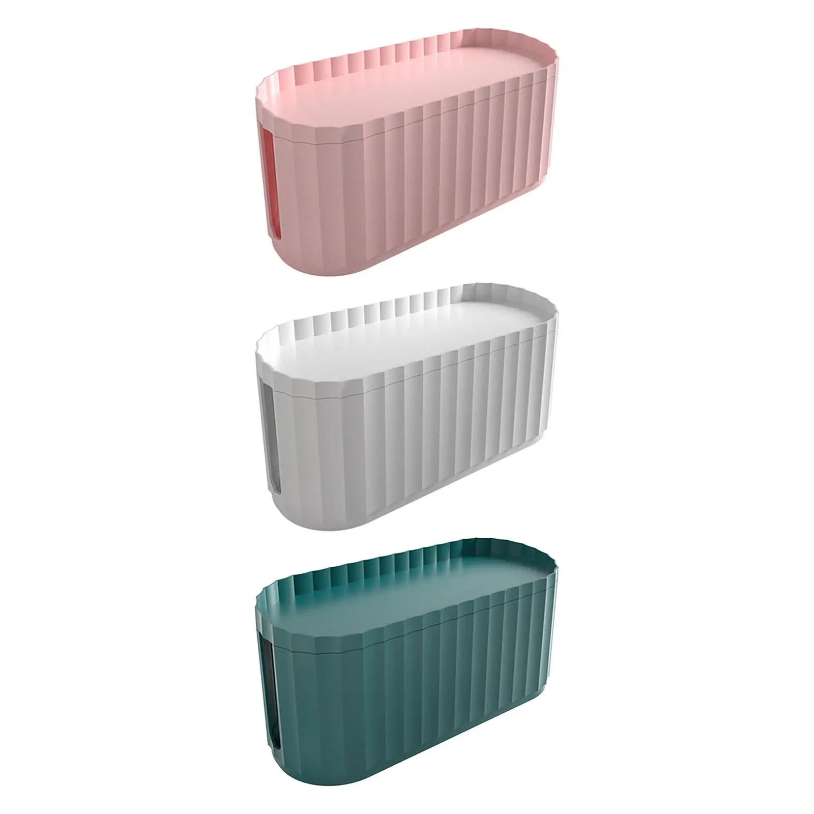 Portable Cable Management Box to Hide Charger Adapter Detachable for Kitchen