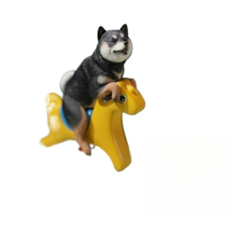 Rocking horse Shiba Inu model, cute and creative super cute pet dog ornament peripheral figure dynamics